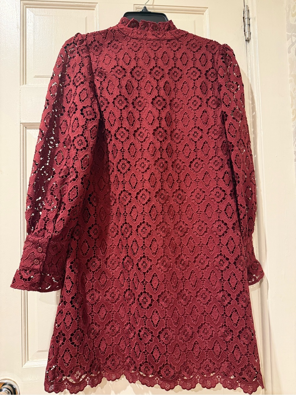 NWT Caslon Women's Burgundy Lace dress exclusively sold at Nordstrom - Picture 3 of 5